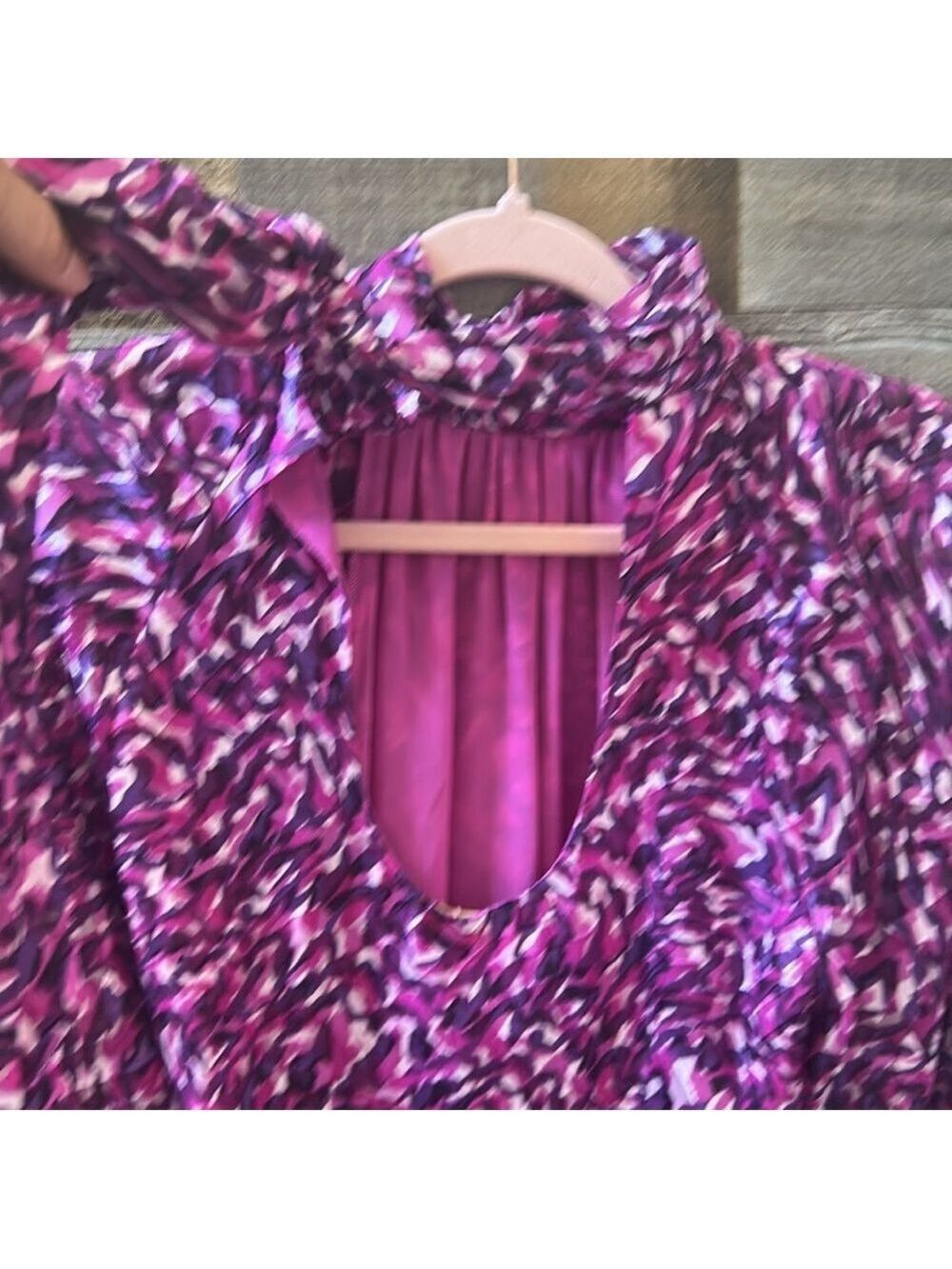 Ramy Brook Kamila Mini Dress Purple Print Size 4 NWT - Picture 7 of 13